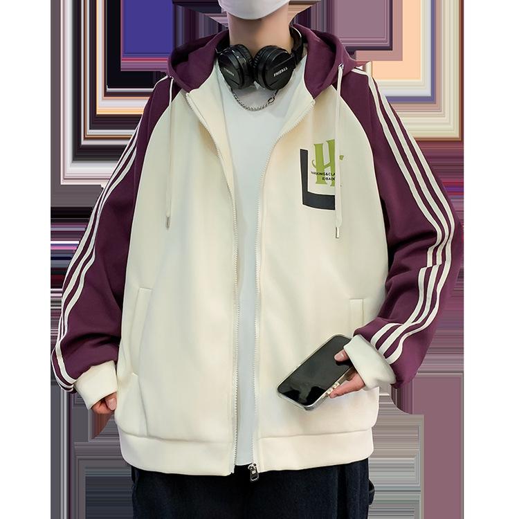 Весенняя новая стильная молодежная мужская бейсбольная форма куртка с капюшоном толстовка — фото 3