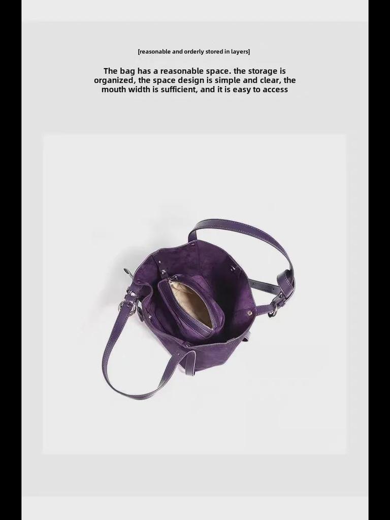 Bolso Tote de Cuero Genuino para Mujer 2024 de Gran Capacidad - Bolso de Mano de un Solo Hombro para Desplazamientos