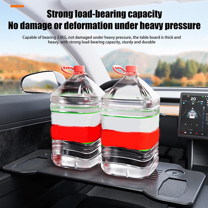 Car Laptop Desk Stand Foldable Anti-Slip Food Tray Eating Table Travel Tray Desk Diverse Functions For Modely / Model3