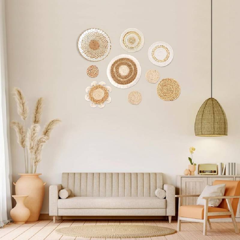 Japanese Natural Hemp Cotton Linning Cup Mats For Table Setting Decor