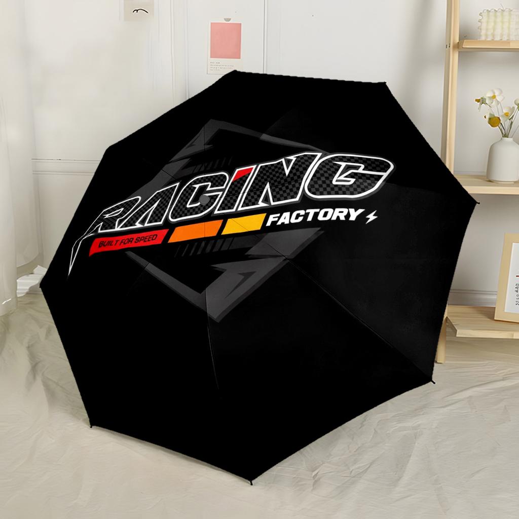 Performance Racing Team Tragbarer Automatischer Regenschirm Kompakt 8-Rippen Leichtes Kompaktes Design für den Außenbereich Tägliche Nutzung Modisch Am besten für Weihnachten
