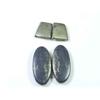 Natural Appach Gold Pyrite 2 Matching Pair Fancy Cabochon Gemstone 12-24MM SK-2136
