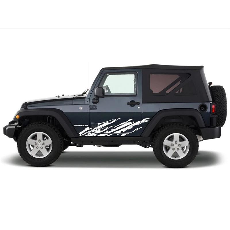 Jeep Wrangler & Beijing BJ40 Mud Splatter Door Decals - Personalized Cross-Border Style