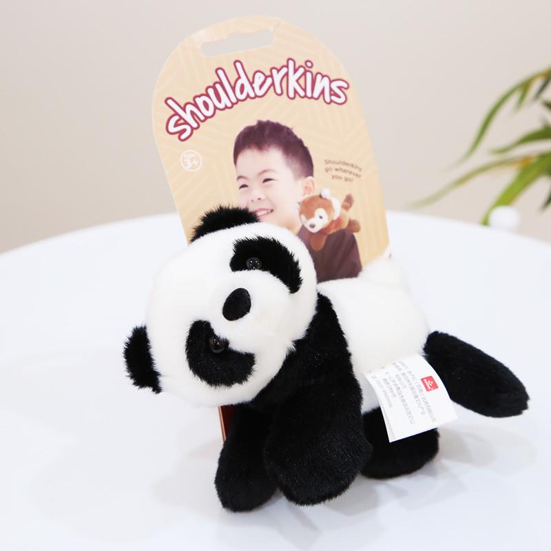 Adorable Shoulder Panda Plush Toy Soft Short Plush Filling Cute Animal Cartoon