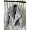 Autumn and Winter Thickened Warm Artificial Fur Jacket Short Imitation Fur Fox Fur Top Suit Collar Fur Top Women