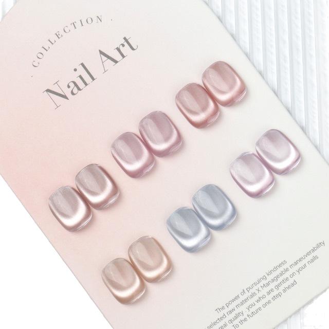 Glass Bead Cat Eye Gel Nail Polish: All-Season Super Sparkle Ceramic Set