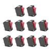 10Pcs KCD3 Boat Type Rocker Switches 20A 15A 125V 250V 3 Pin 2 Position Rocker on/Off Red Light 3Pin Switch Test Stands