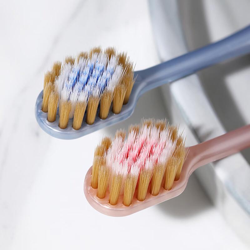 RAOYI Adult Soft Spiral Bristle Wide-Head Toothbrush (4-Pack)
