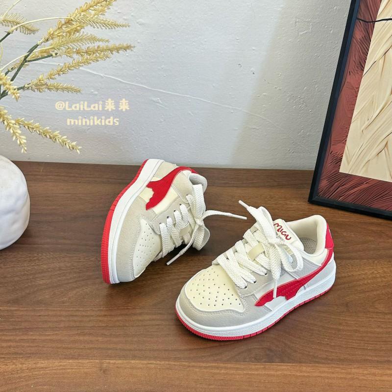 Youth Style Shoes Kids Lightweight Casual Sneakers Boys Girls Soft Sole Low Top Shoes With