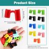 10PCS Reble Chopstick Helpers, Multicolored Training Chopsticks for Adults - Beginner's Essential Tool to Mastering Chinese, Japanese, Korean Food