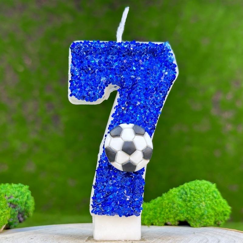 Football Numbers Birthday Candles Cake Party Birthday Candles DIY Creative