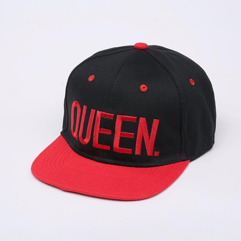 Embroidery Alphabet Hip Hop Hat, Outdoor Sports Visor Hat Sun Protection Hat King queen Baseball Cap