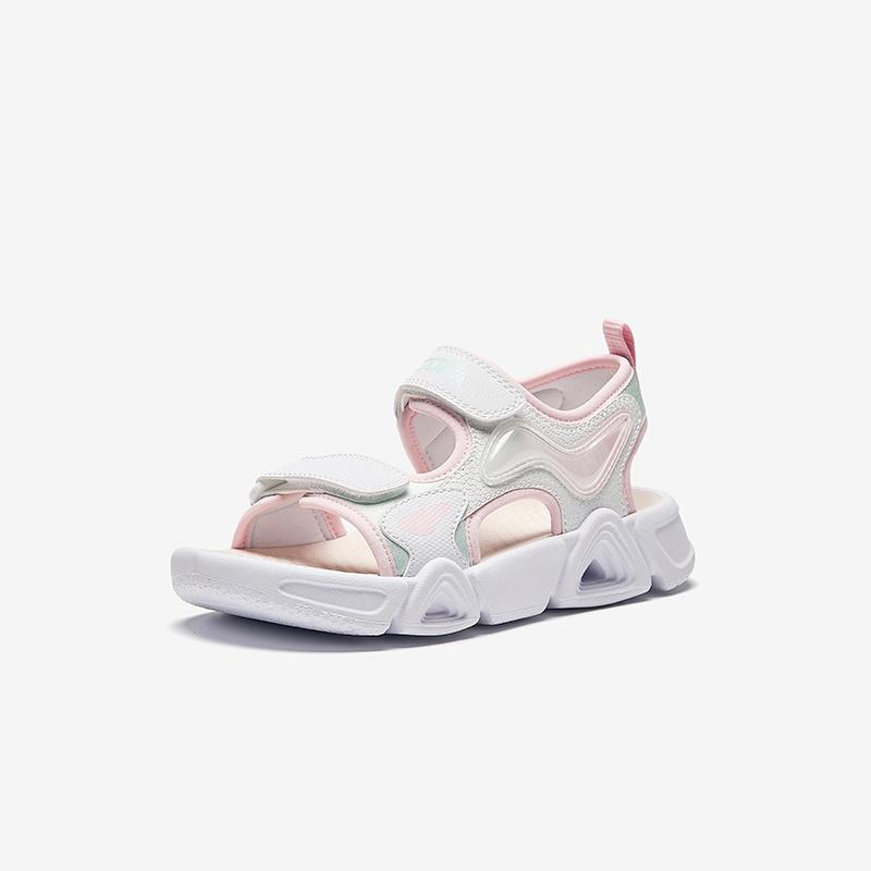 Anta Comfortable Versatile Breathable Kids Sandals Kids Sandals White Pink Green A322429910-2