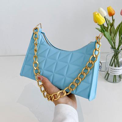 Women'S Advanced Diamond Bagnewest Trend All-Match Shoulder Bag Niche Chain Handbag Female Fashion Texture Shopping Bag