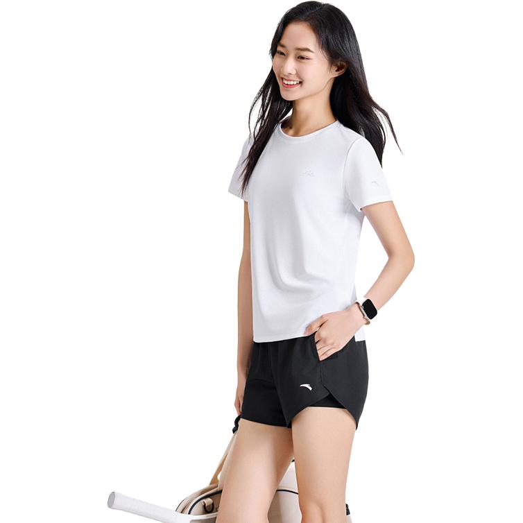 Anta Plain Short Sleeve Sports Comfortable Casual Set Women Sets 962527205-1