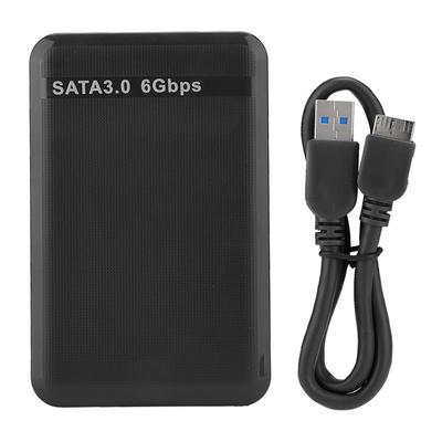 2,5-palcový USB3.0 SATA3.0 Vysokorýchlostný 6Gbps Mobilný kryt na pevný disk Podporuje 6TB UASP Akcelerácia