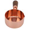 Sauce Pan Wooden Handle Rose Gold Stainless Steel Sauce Pot for Cooking Kitchen Ware1/4cup