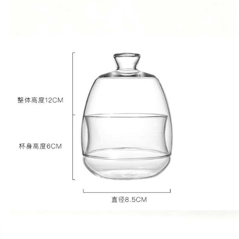 Household Glass Sealed Jar with Lid Sugar Jar High Borosilicate Tea Jar Coffee Shop Storage Box High Temperature Resistance