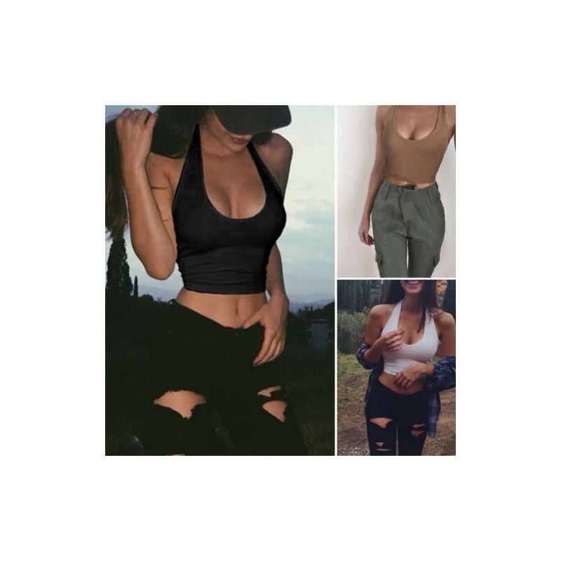 Premium Quality Women's Summer Crop Tops Sleeveless Casual Blouse For Effortless Style