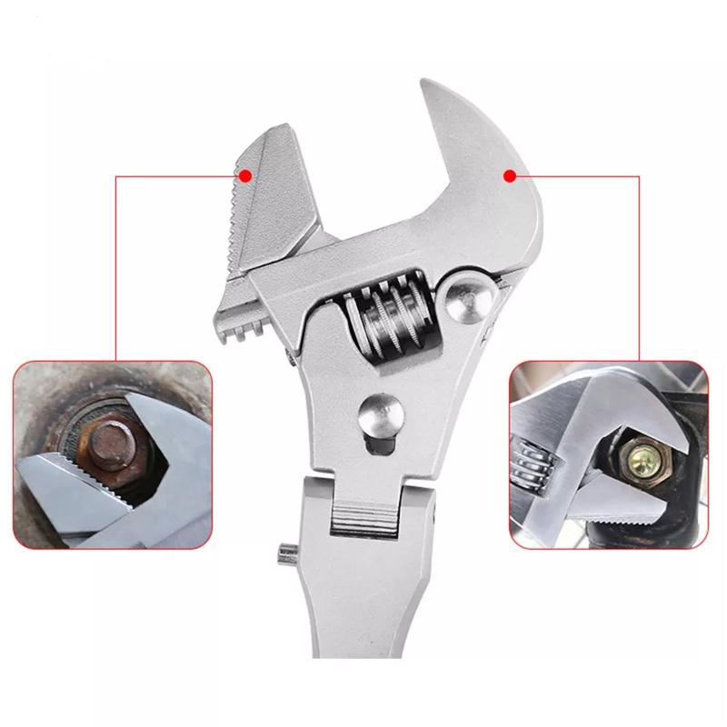 5-in-1 10-inch Professional Adjustable Wrench Multifunctional Retractable Heavy-duty Folding Ratchet