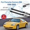 Car Wiper Blades For Porsche Carrera 996 911 1998-2005 Windshield Wipers Windscreen Window Glass Cleaner Brushes Car Accessories