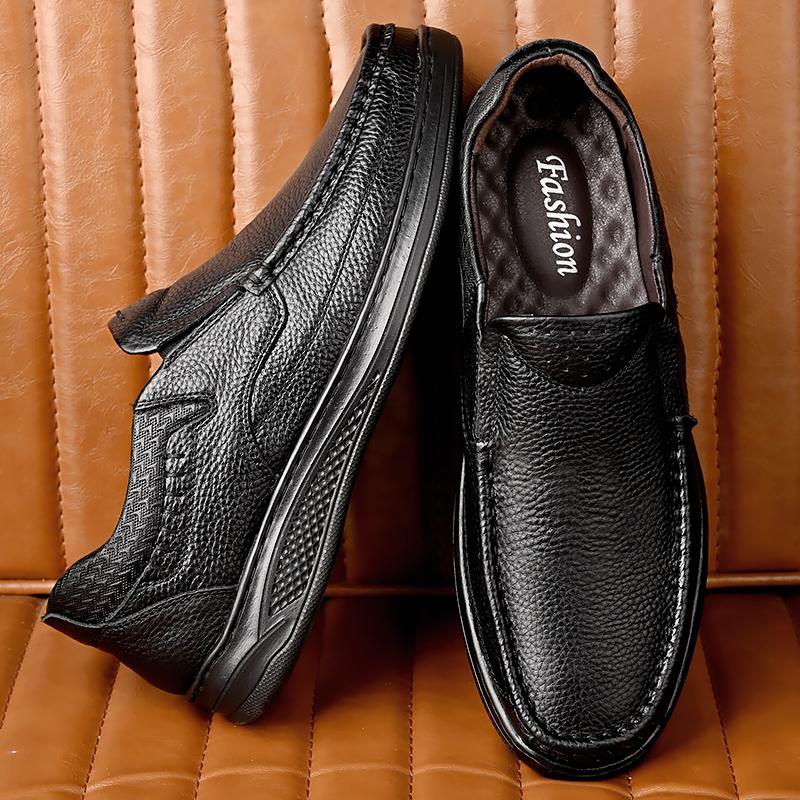 Leisure Walk Soft Men Casual Shoes Mens Loafers Genuine Leather Moccasins Slip On Flats New Arrival Man Driving Footwear
