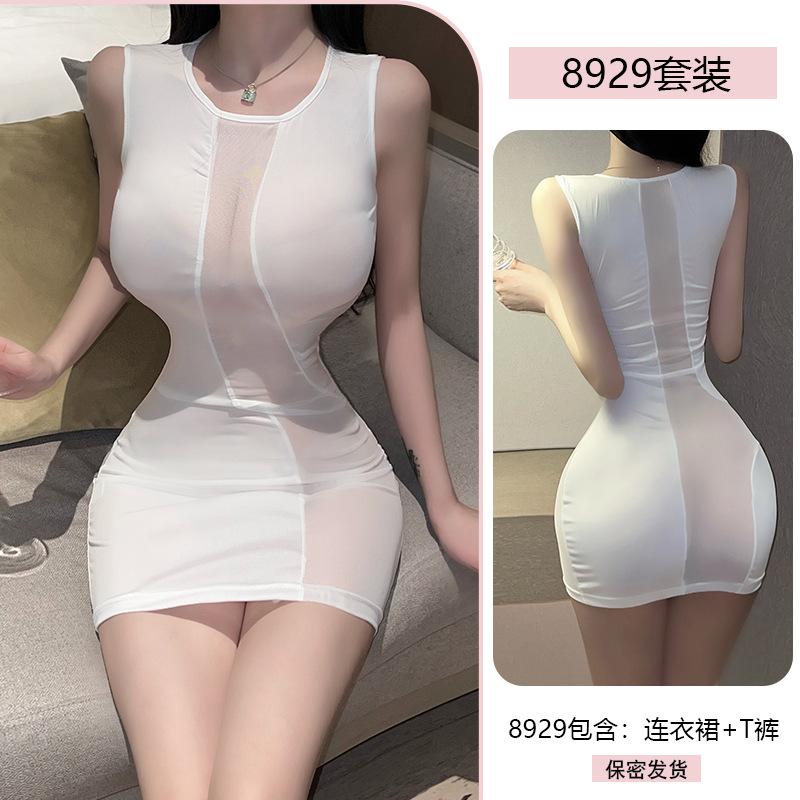 Sex Underwear Sexy Pure Desire Hollow Perspective Nightclub Nightgown Hot Free Uniform Temptation Suit