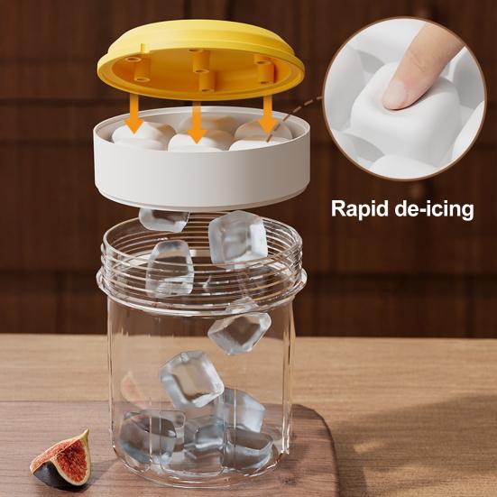 495ml Ice Cube Mold with Sealing Lids No Leakage Ice Removal Easy To Release Portable Ice Lattice Cup Mold