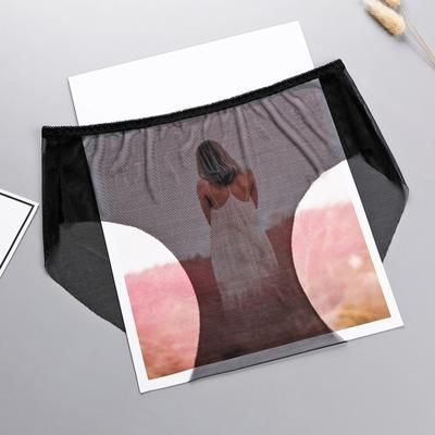 Women's Underwear Mid Rise Seamless Sheer Mesh Panties Ultra-Thin Sexy See Through Soft Nylon Briefs