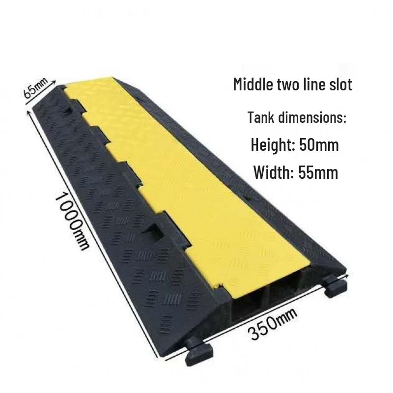 Indoor/Outdoor Cable Protection Rubber Trunking Speed Bump