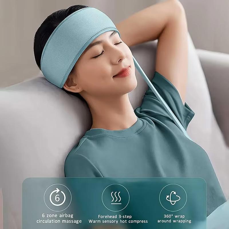 Electric Head Massager with Airbag Pressure Heating 360 Degree Wrapping Scalp Massager for Deep Relaxation and Stress Relief