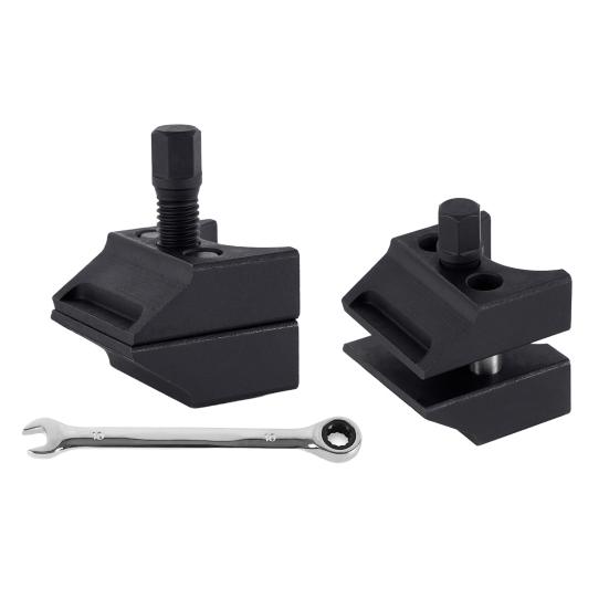 Instrument universal ușor de utilizat pentru apărătoarea suspensiei cu butuc divizat