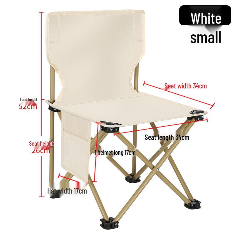 Portable Outdoor Folding Chair for Camping, Fishing, Art Sketching, and Leisure