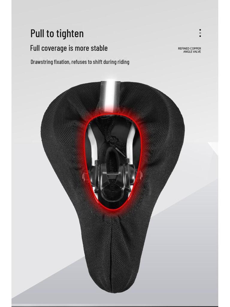 Super Soft Silicone Bicycle Seat Cushion - Universal Shock-Absorbing Cover for Mountain and Road Bikes