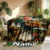 Custom Name Personalized My Neighbor Totoro Print Blanket, Home Decor, Bedroom, Sofa, Camping, Couch, Gifts for Birthday Christmas