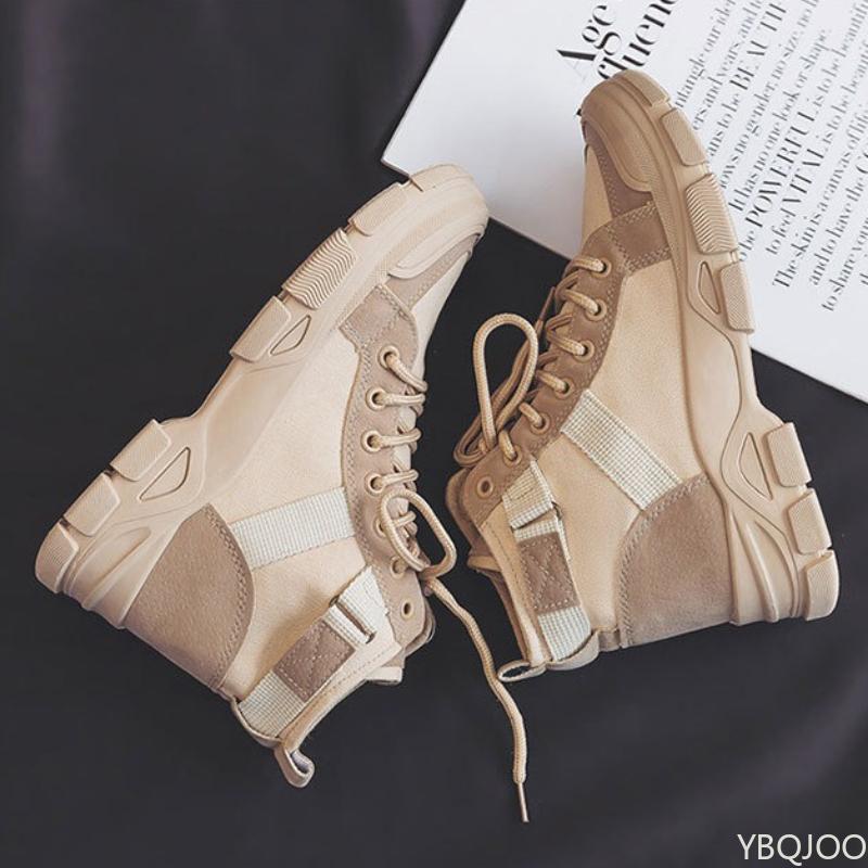 Women's autumn winter new style student versatile high top short boots simple comfortable wear-resistant anti slip women's shoes