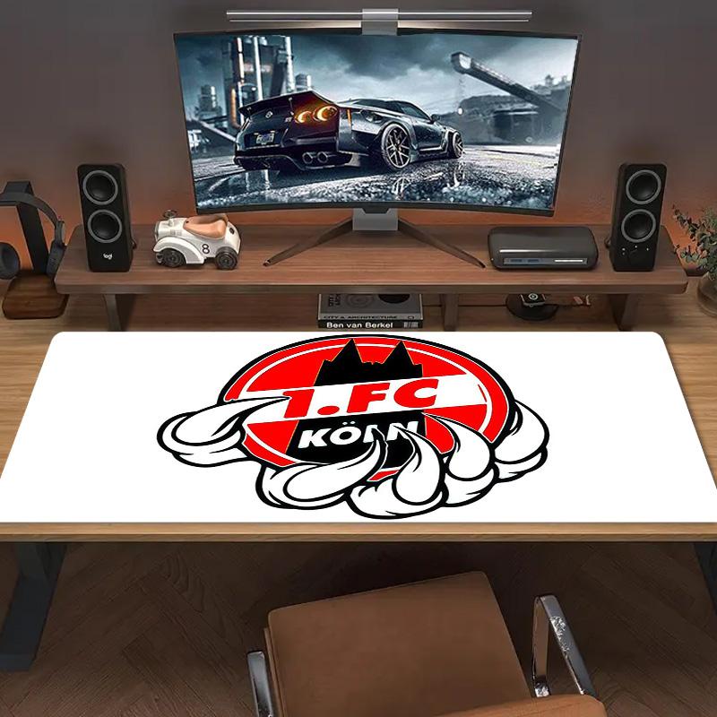 1. FC Köln Print  Cushion Non-slip Laptop Tablet Big Mousepad XXL Mat Mini PC Playmat With Lock edge