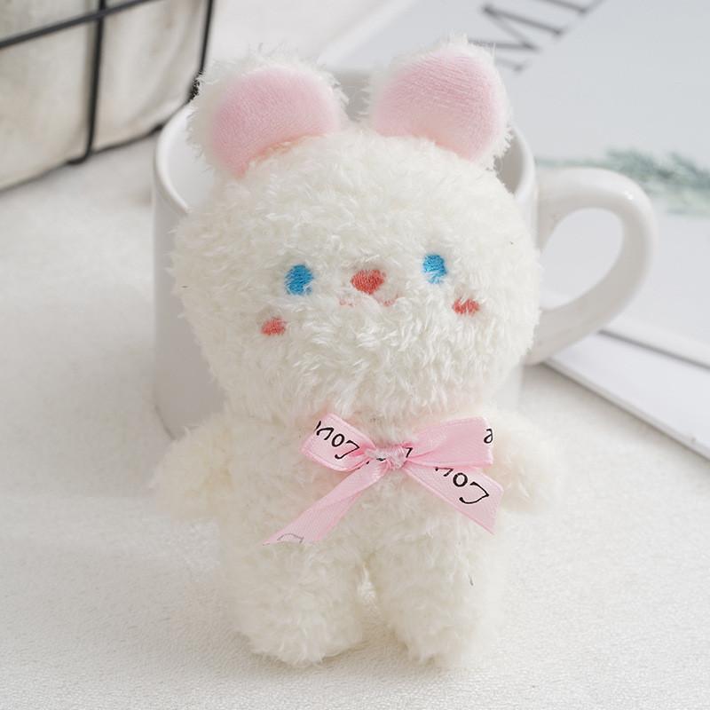 Charming Soft Plush Rabbit Keychain With Bow For Girls Ideal For Bags And Presents