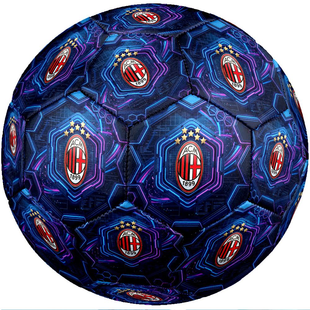 AC Milan Theme Soccer Ball Size 5 Soccer Ball Soft Touch Professional Training Football for Outdoor Sports