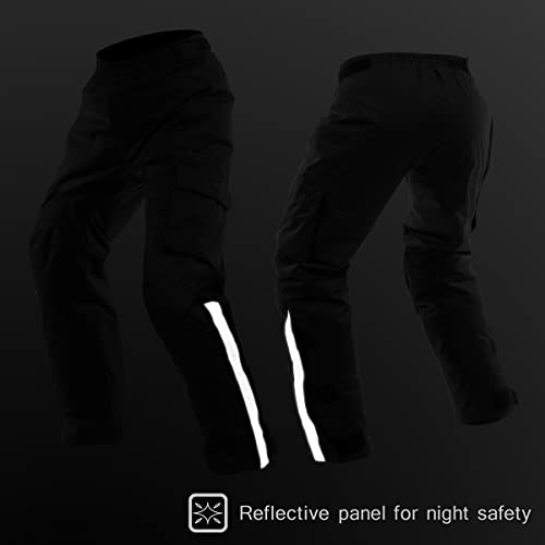 Komine Motorcycle Pants PK-9161 Protection Overpants Neo Black 4XLB