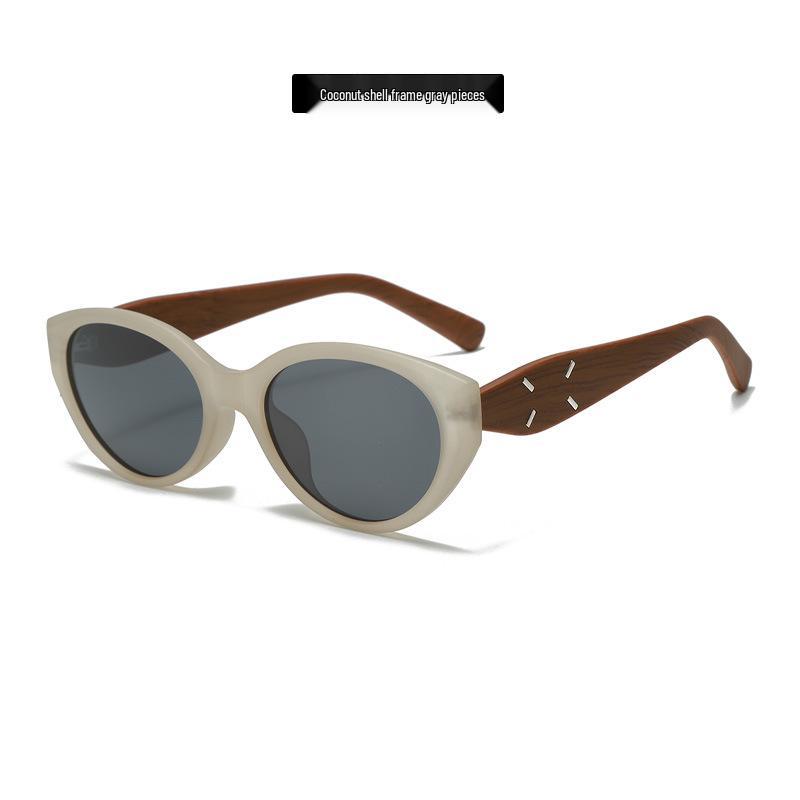 Retro Cat Eye Polarized Sunglasses - Concave Style, Anti-Glare Women's High-End Design