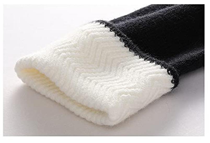 Cardigan de damă Atopddan tricotat scurt lung negru și mărimea L, cu gât în V, lungime, pulover de primăvară/toamnă, cu mâneci, alb,