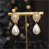 JMXD Vintage French Teardrop Baroque Pearl Earrings Irregular Palace Style Bridal Dangle Wedding Jewelry Elegant Statement Fashion