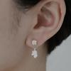 Mouvebament Ondine Coral Drop earring_Silver925