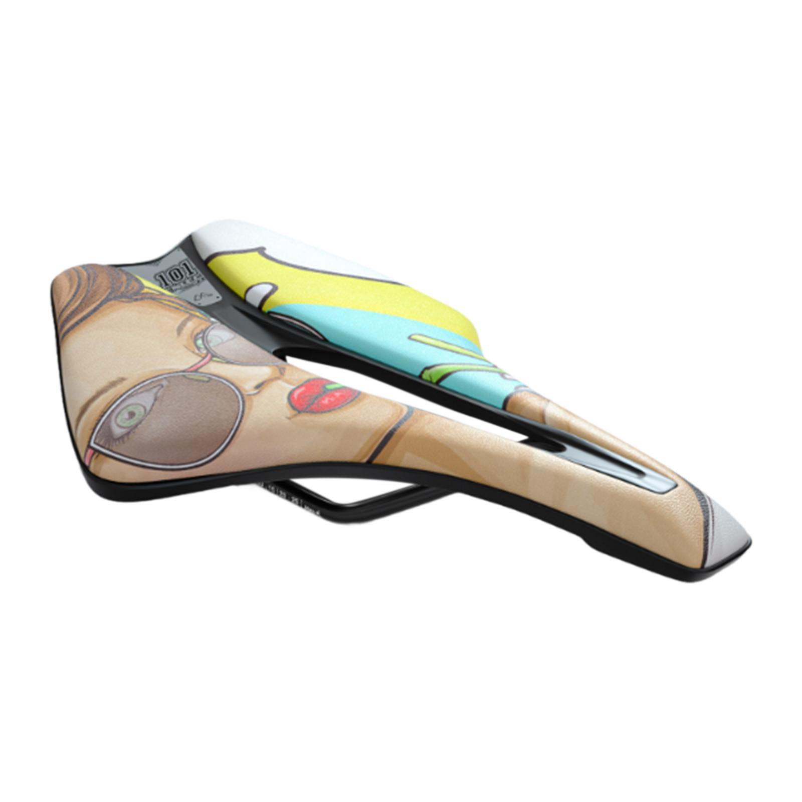 Bike Seat Bicycle Seat Waterproof PU Leather Bike Parts Replacement Bicycle Saddle for Outdoor Bike Mountain Bike Riding