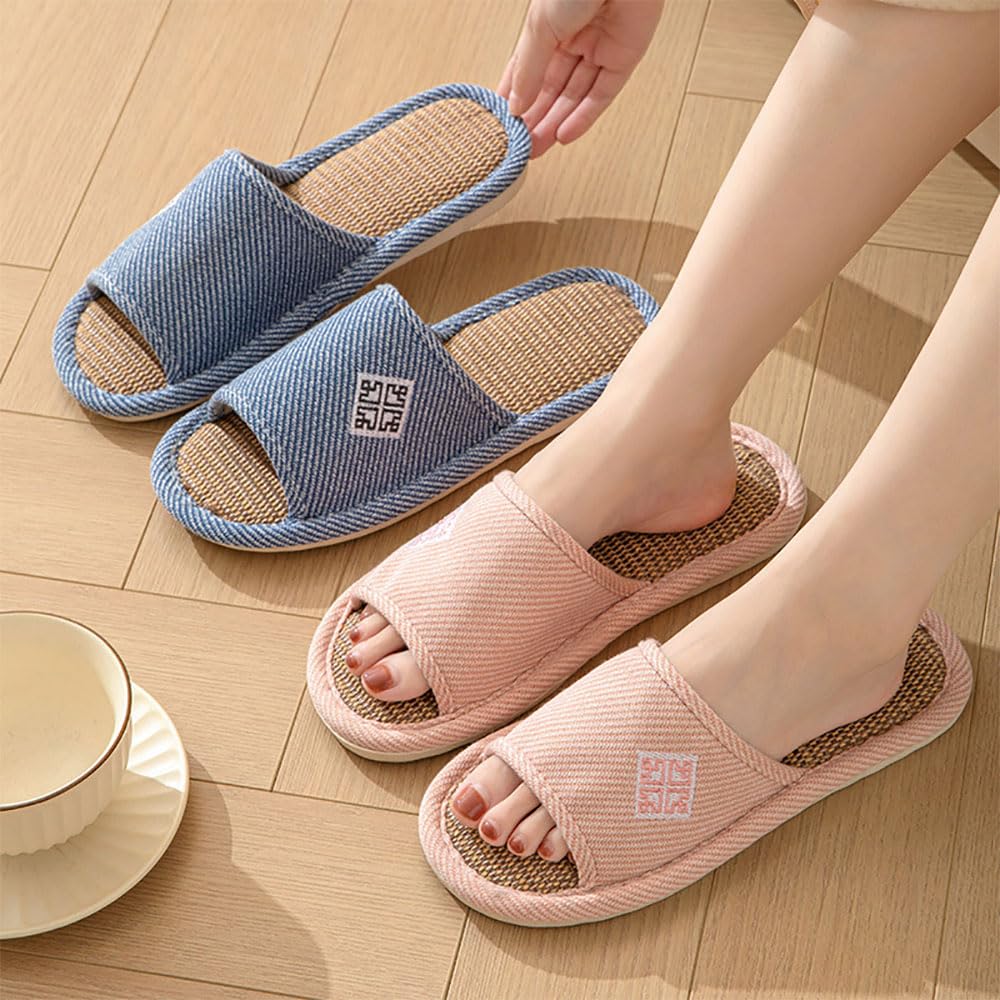 CHFUDUO Indoor Set of Nordic House Slippers for and Room Slippers for Rooms and Unisex Size Slippers, 4, Spring, Summer, Autumn, Style, Guests,