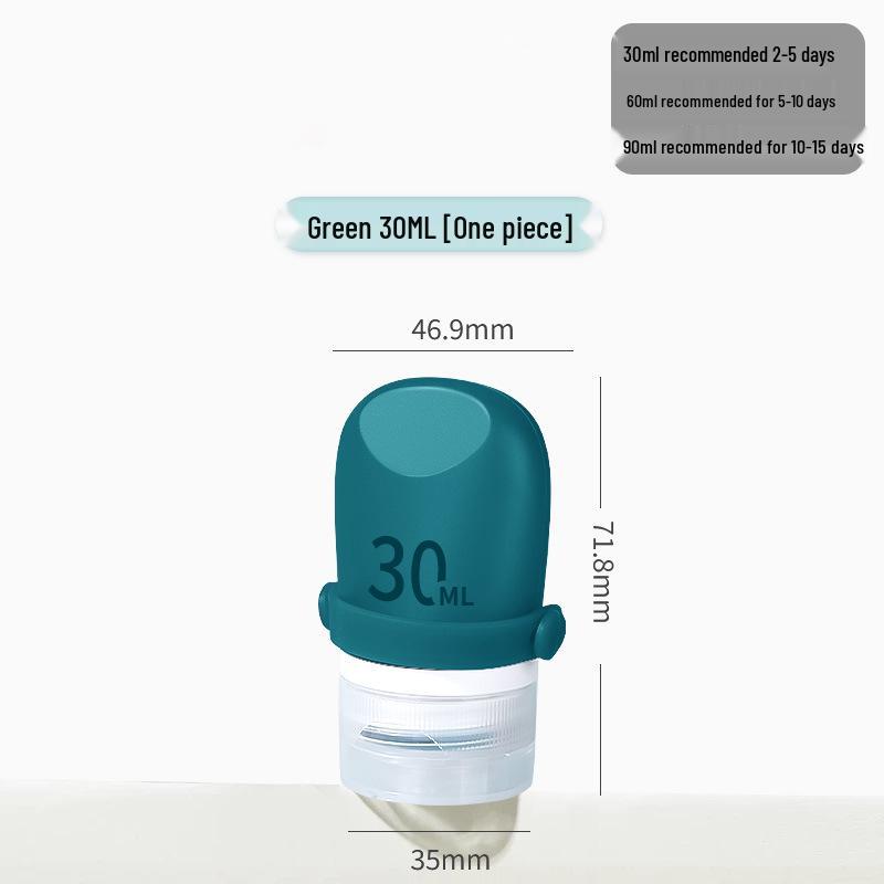 Portable Refillable Silicone Travel Bottles Set for Shampoo, Shower Gel, Lotion, Makeup Remover, and Skincare.