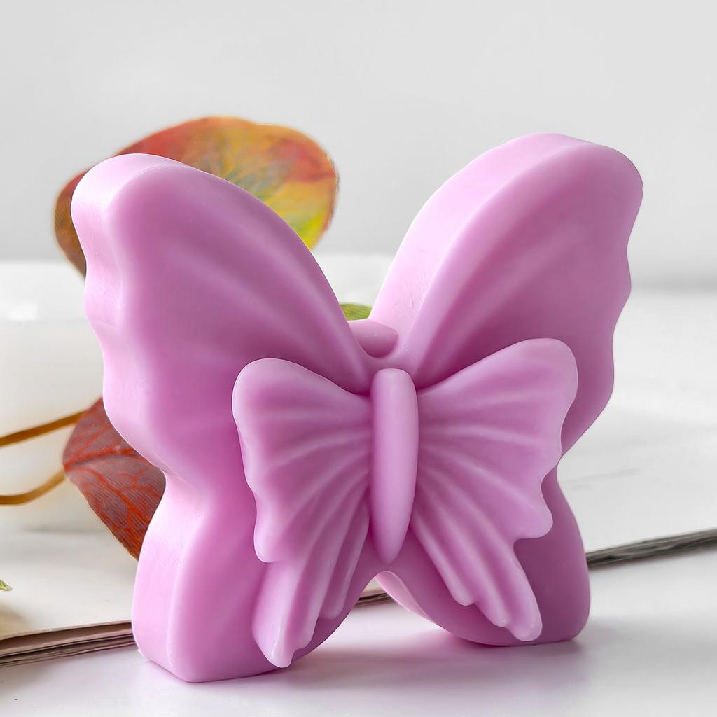 Handmade Aroma Candle Plaster Silicone Mold Bow Tie Epoxy Resin Ornament Mould DIY Butterfly Form Candy Baking Mold