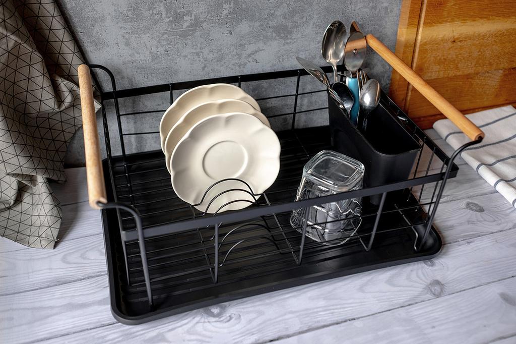DISH DRYER WITH DRAINER AND TRAY 1471