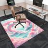 1pc Anime Dolphin Heart-Shaped Clouds Chair Mat - Office Desk Rug, Anti-Slip Carpet for Home Decor, Suitable for All Seasons, Ideal Gift for Anime Lov